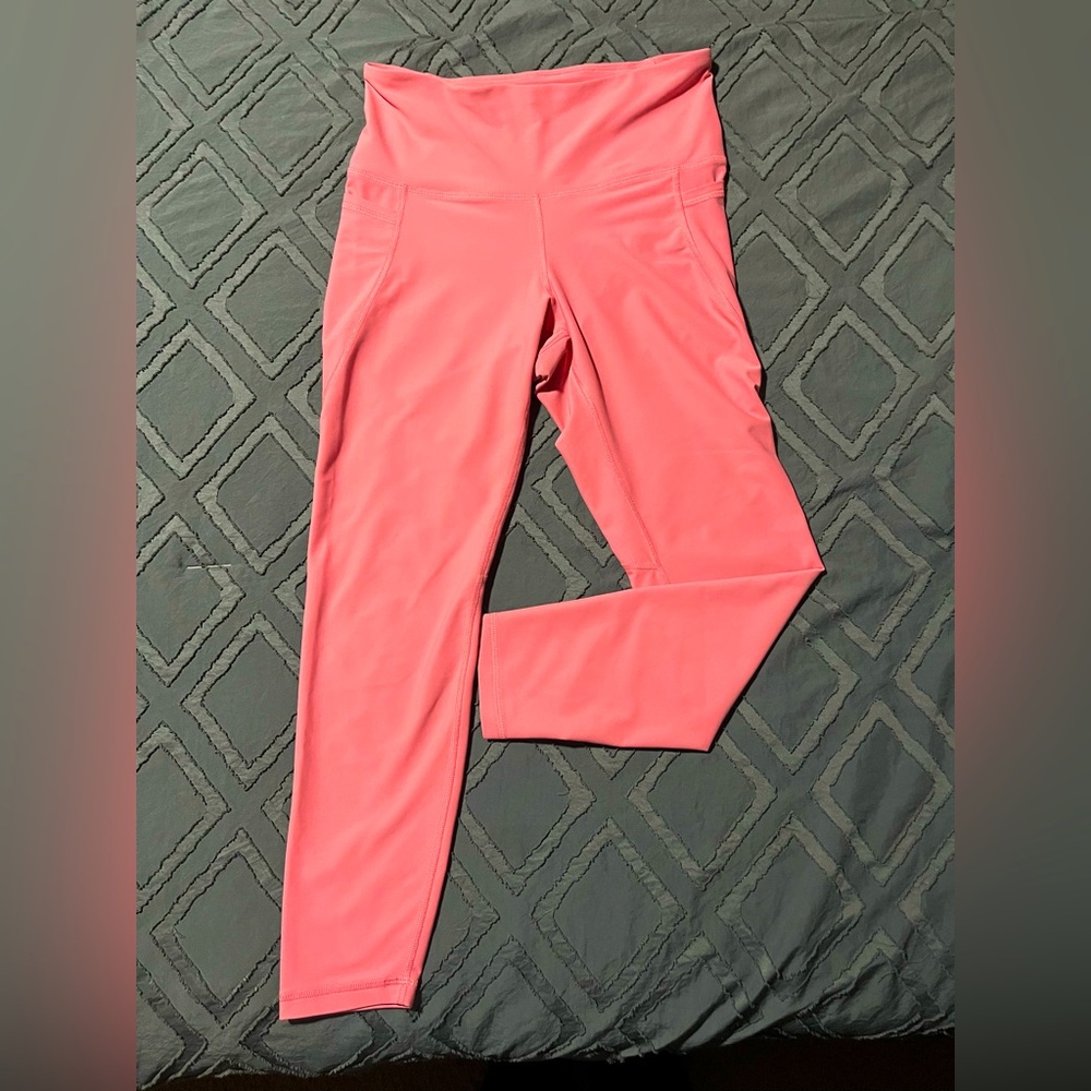 Pink High-Waisted Leggings